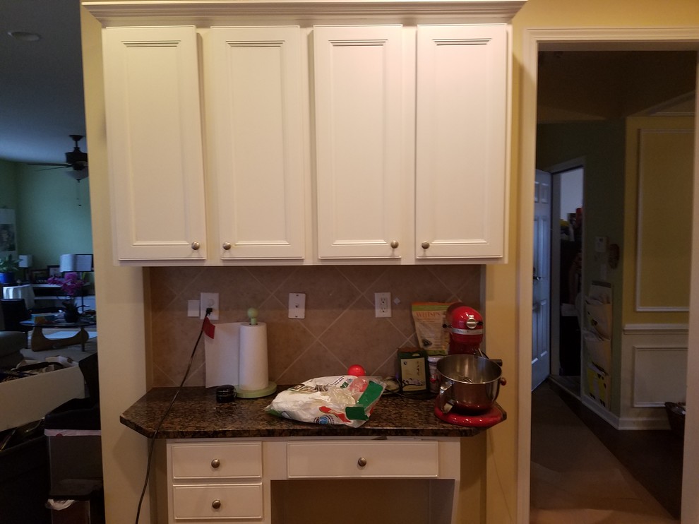 Example of a trendy home design design in Raleigh