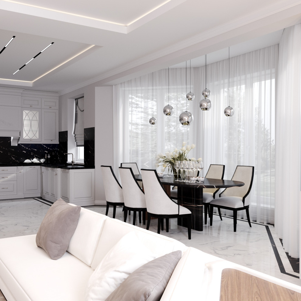 Дизайн интерьера гостиной в частном жилом доме