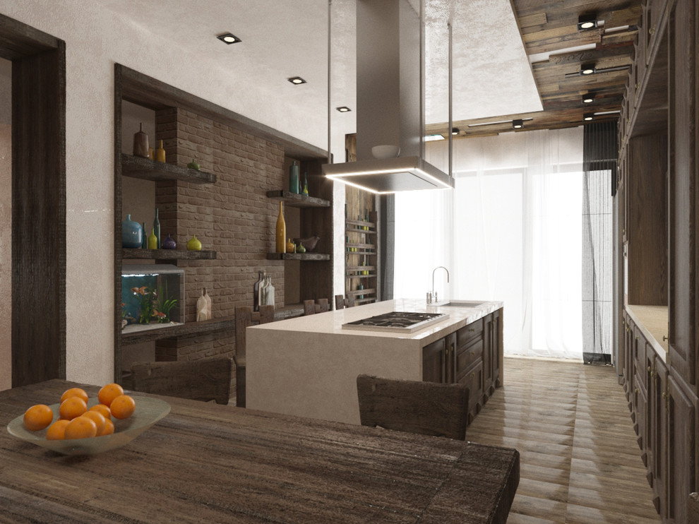 Дизайн-проект частного дома. Кухня 40 кв.м.