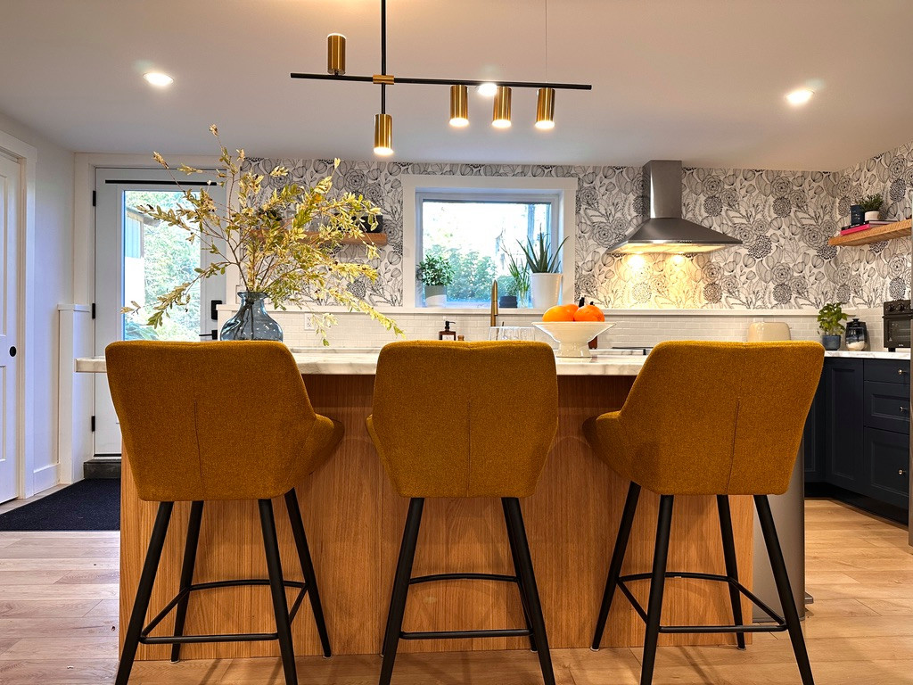 Contemporary Kitchen with Ikea Cabinets