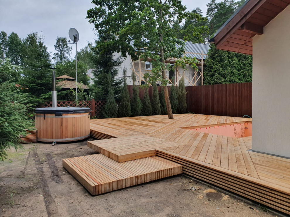 Проект наружных террас в Зеленогорске .