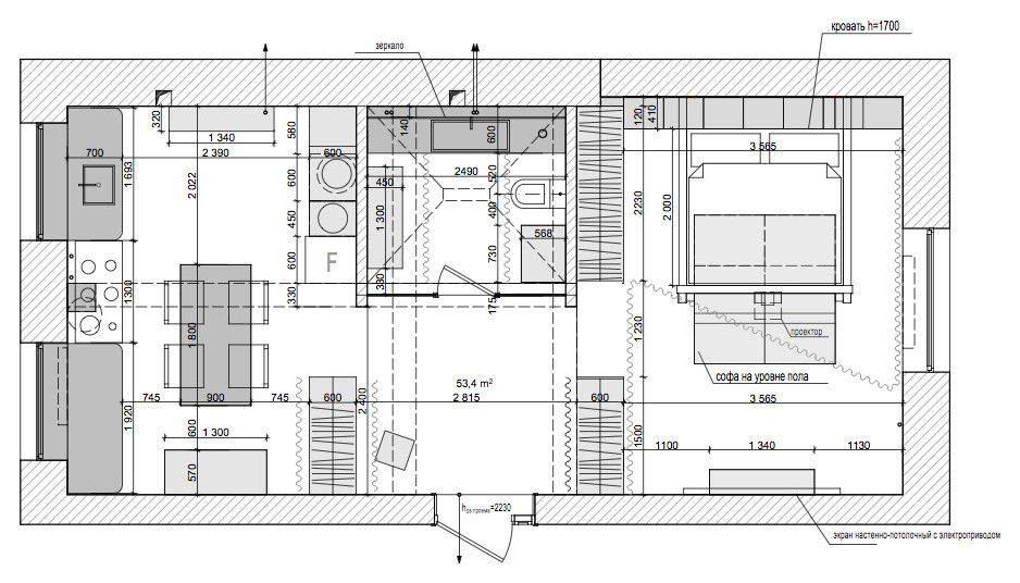 Частный интерьер в доме 1928 года