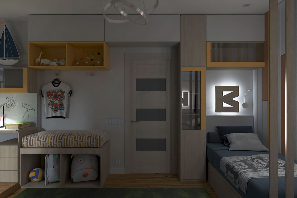 Детская комната для двух мальчиков "Лучезарный"