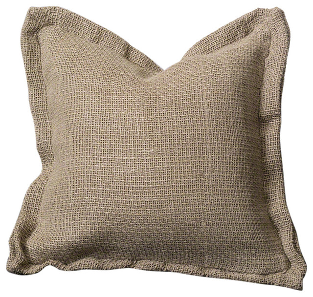Soft Natural Linen Sweater Knit Throw Pillow