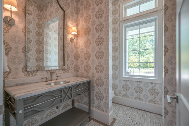 Hampton's Style Home coastal-powder-room
