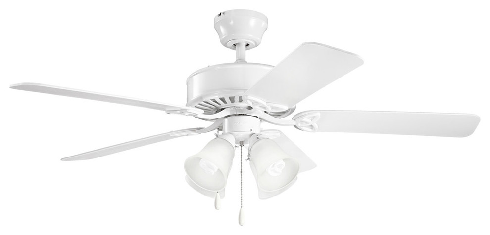 Kichler Lighting 339240WH Renew Premier 4 Light Indoor Ceiling Fans in White