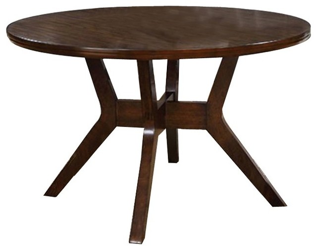 Abelone Mid Century Modern Round Dining Table Midcentury Abelone Mid Century Modern Round Dining Table Midcentury Tables By Benzara Woodland Imprts The Urban Port