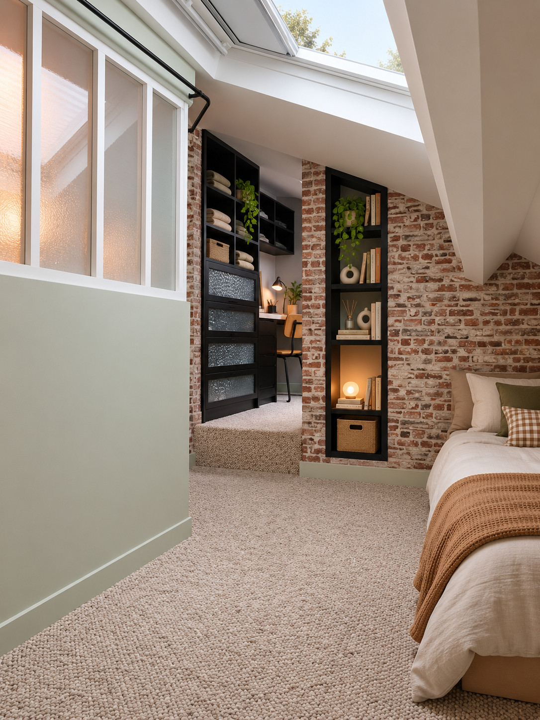 chambre d'ado sous les toits