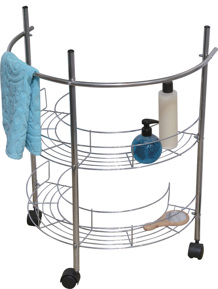 Under Sink Organizer Metal Rolling Pedestal Storage Unit Wire Color