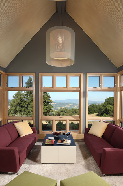 Ranch in Sonoma contemporary-vardagsrum