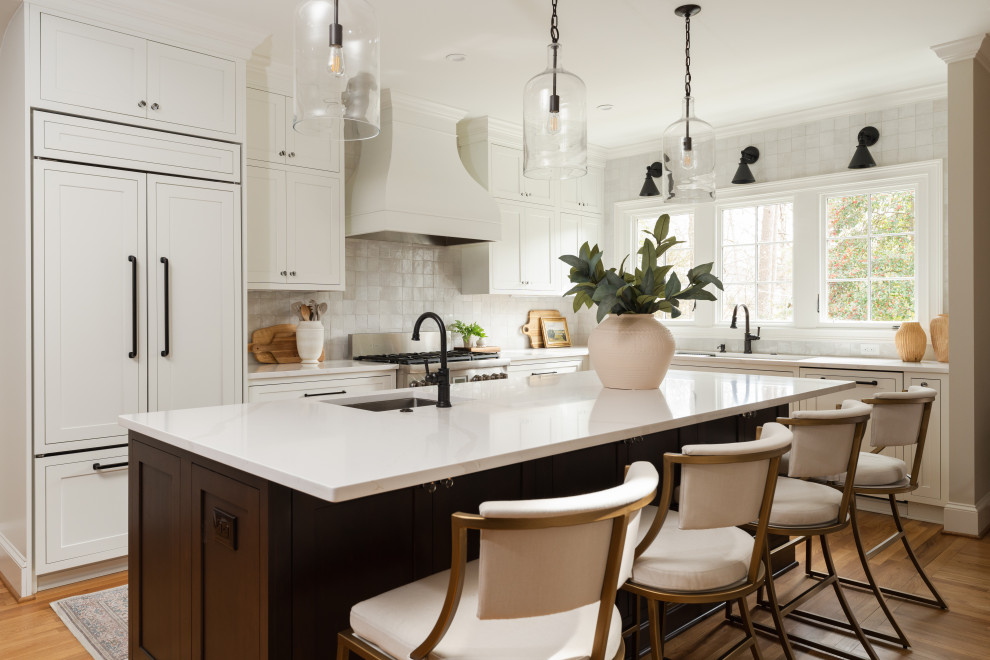Example of a transitional kitchen design in Atlanta