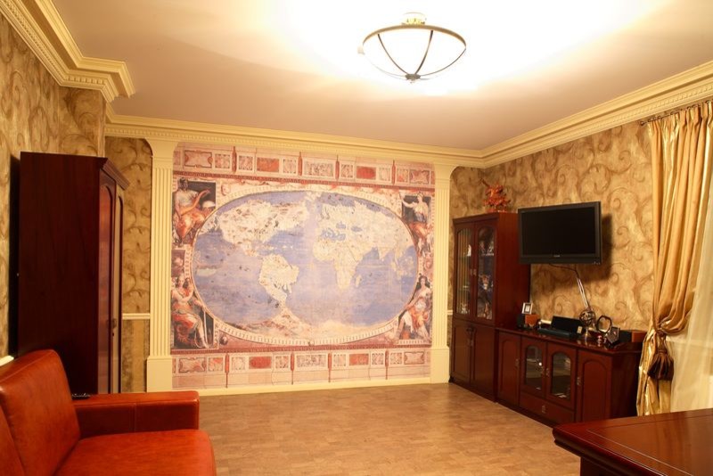 Дизайн интерьера коттеджа в поселке "Галактика"