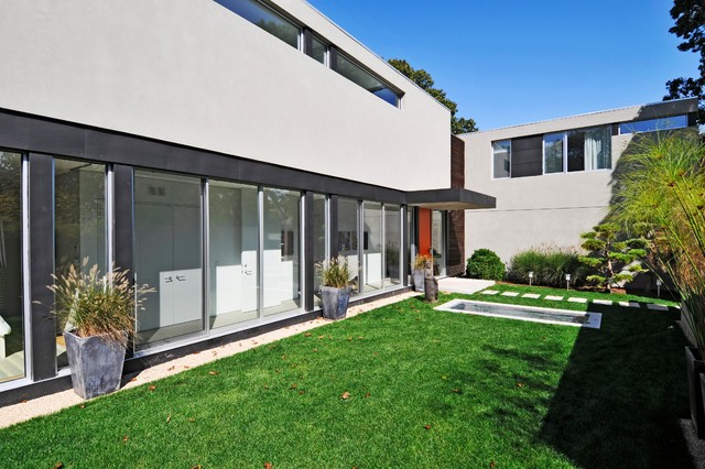 Sag Harbor moderno-fachada