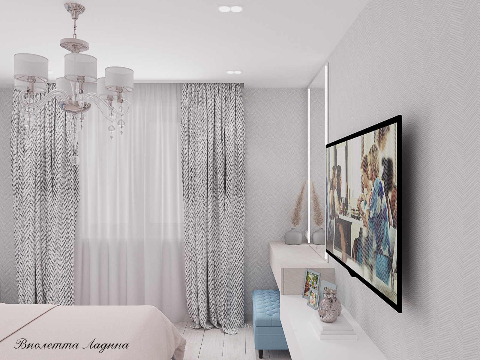 Квартира  в светлых тонах.. Двушка.