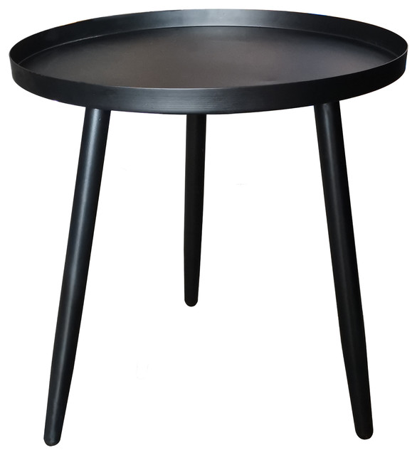 Findlay 3 Legged Metal Side End Accent Table 16 Round Modern Midcentury Side Tables And End Tables By Pilaster Designs Houzz