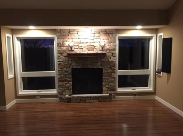Custom Homes contemporain-salon