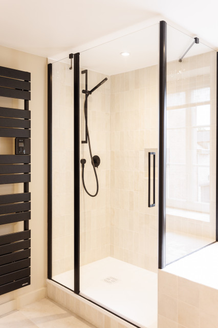 R&eacute;novation d'une maison bourgeoise modern-vardagsrum