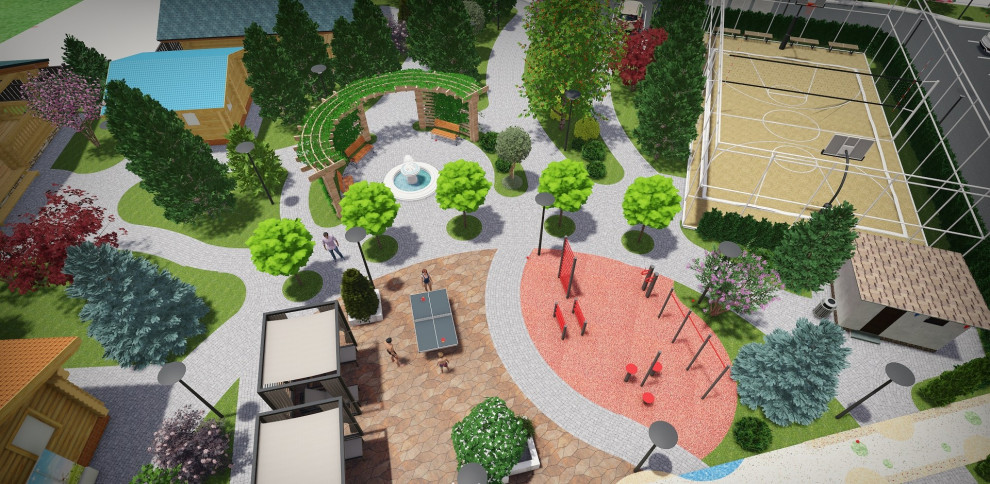 Проект гостиничного комплекса площадью 64 сотки