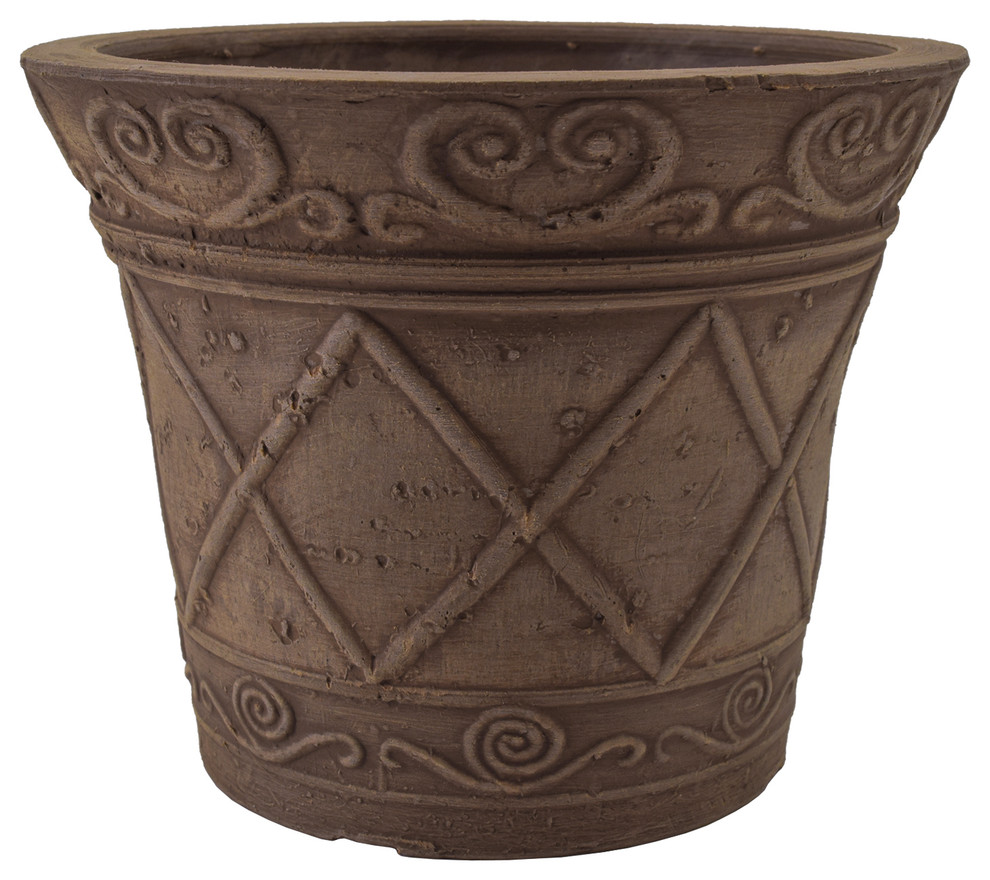Scroll Grower Pot Traditional Outdoor Pots And Planters by Arcadia Garden Products Houzz