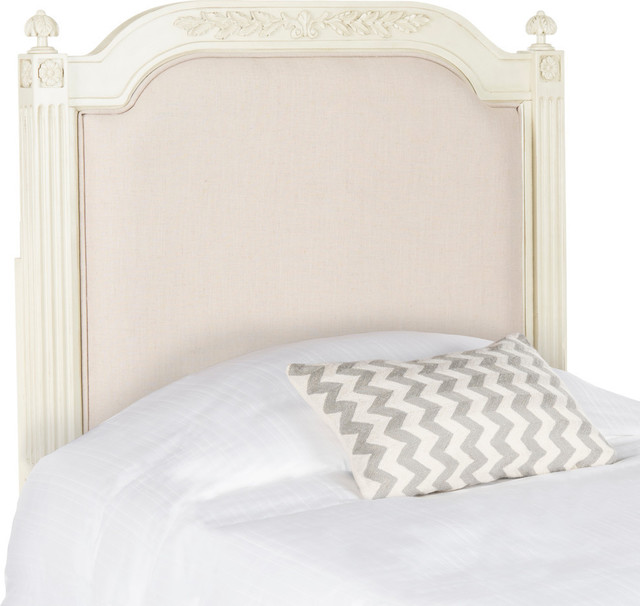 Safavieh Rustic Wood Linen Headboard Twin Traditional Safavieh Rustic Wood Linen Headboard Twin Traditional Headboards By
