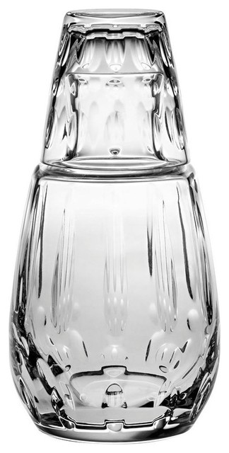 Vista Alegre Crystal Bimini Bottle And Glass Water Set