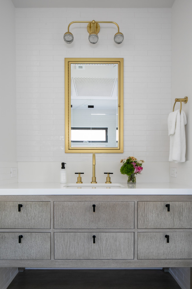Bathroom - transitional bathroom idea in Orange County
