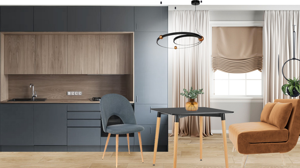 Эскизный проект однокомнатной квартиры