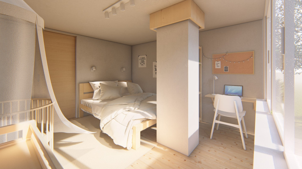 Светлая спальня