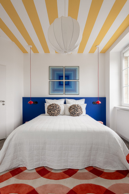 Projet PTIT BOIS &bull; G&icirc;te kids friendly et pop sur la C&ocirc;te d&rsquo;&Eacute;meraude contemporary-bedroom