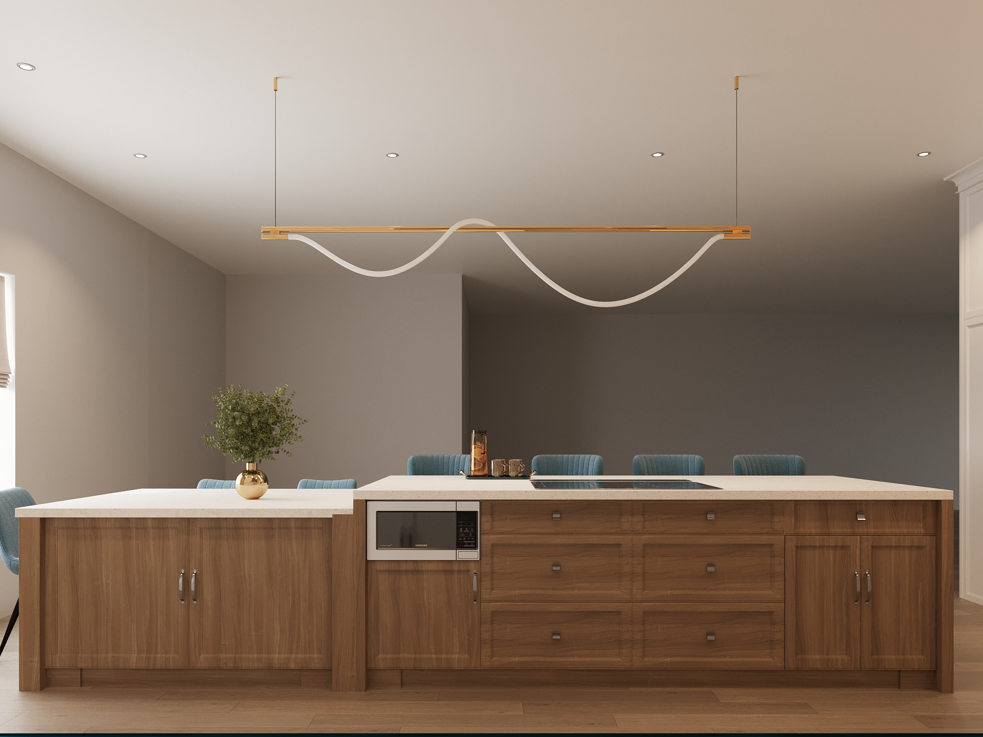 Modern Transitional Virtual Kitchen