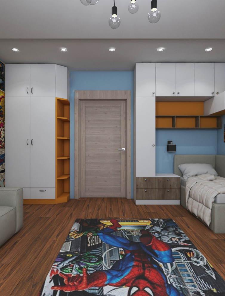 Детская комната с супергероями для юного гика