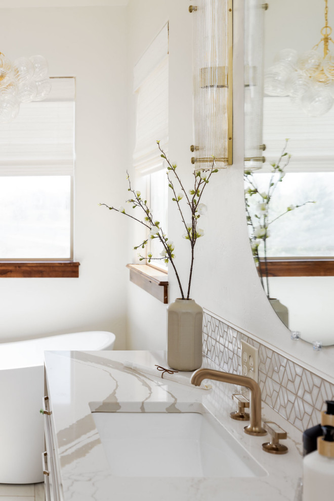 Inspiration for a transitional home design remodel in Denver