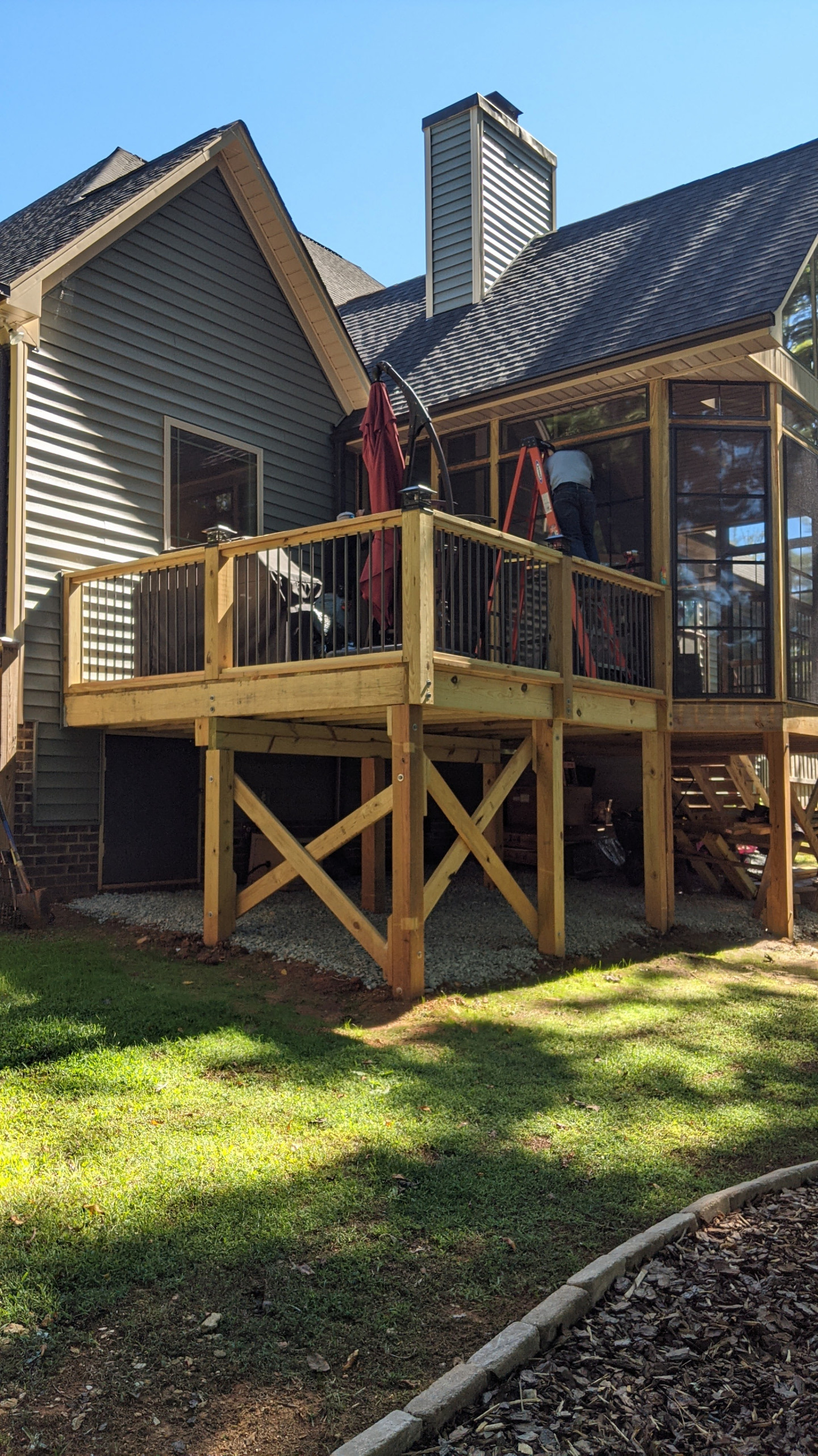Cliff View Covered Deck