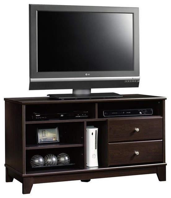 Sauder Camarin 47 Tv Stand In Jamocha Wood