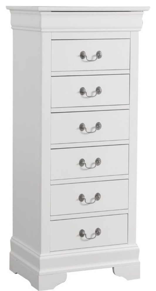 Catania Modern / Contemporary 7 Drawer Lingerie Chest in White