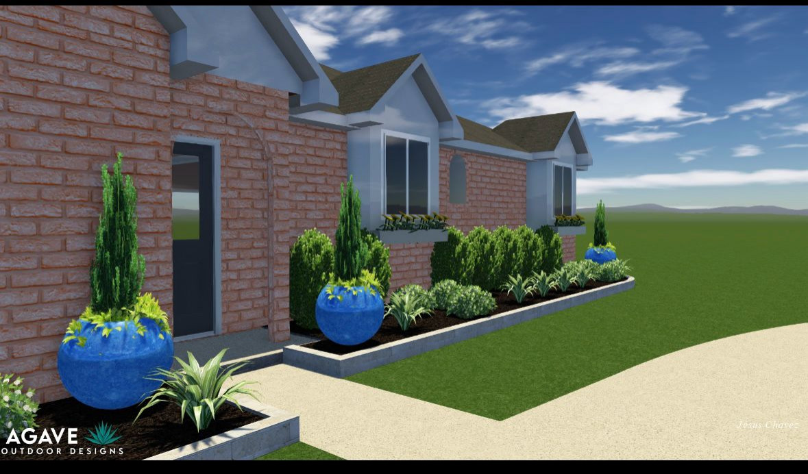 Front yard makeover at Durban Dr!
