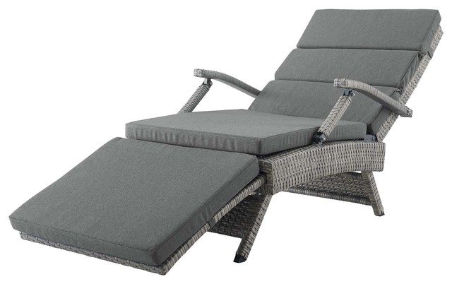 Modern Outdoor Lounge Chair Chaise Rattan Wicker Tropical Lounges By House Bound - Gray Wicker Chaise Lounge Chairs Modern Outdoor Lounge Chair Chaise Rattan Wicker Tropical Lounges By House Bound - Gray Wicker Chaise Lounge Chairs
