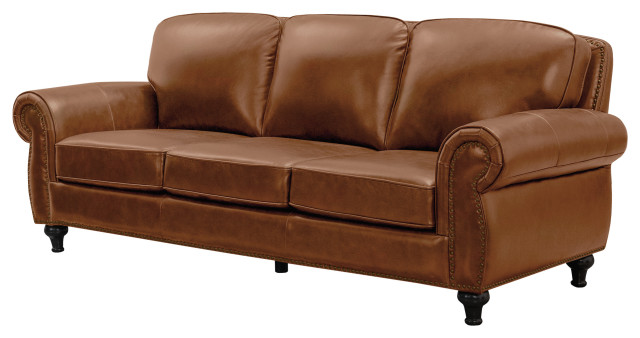 Hobson Leather Sofa Traditional, Henredon Leather Sofa Reviews