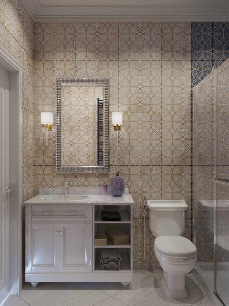 Легкий интерьер с элементами ар-деко