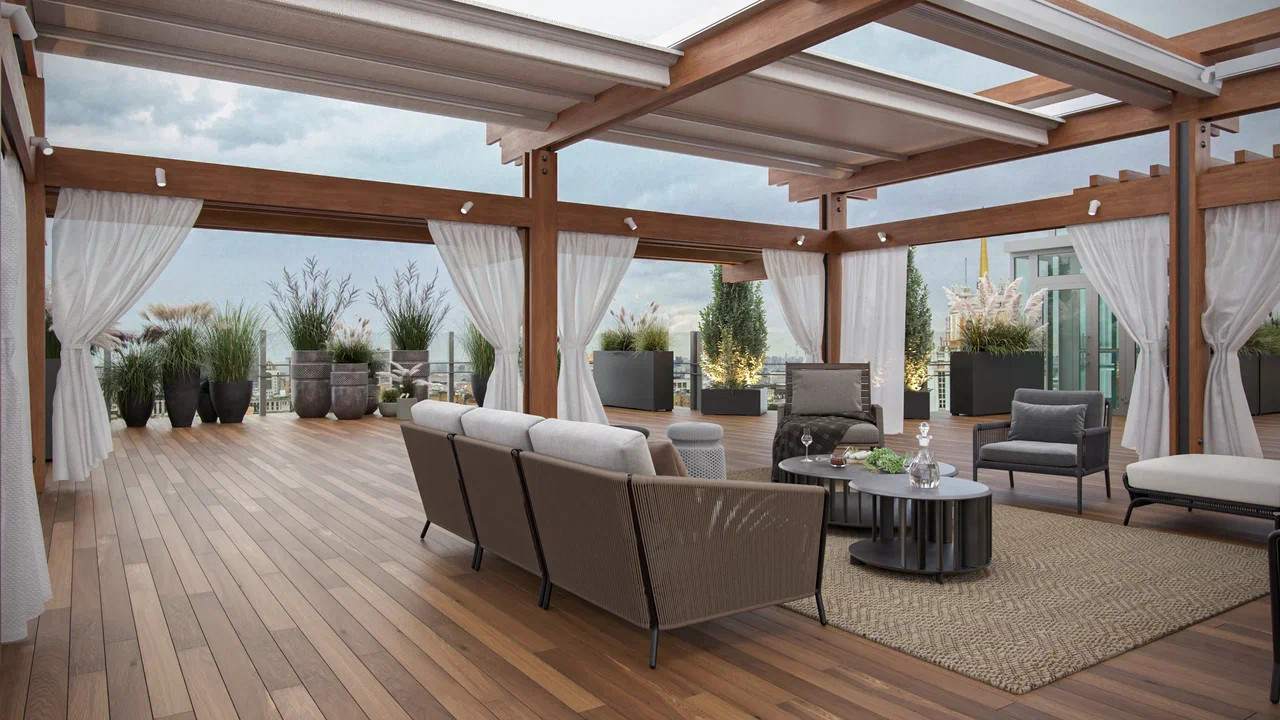 Терраса на крыше