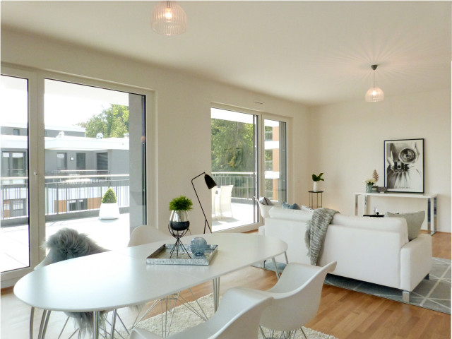 Penthouse mit Ausblick living-room