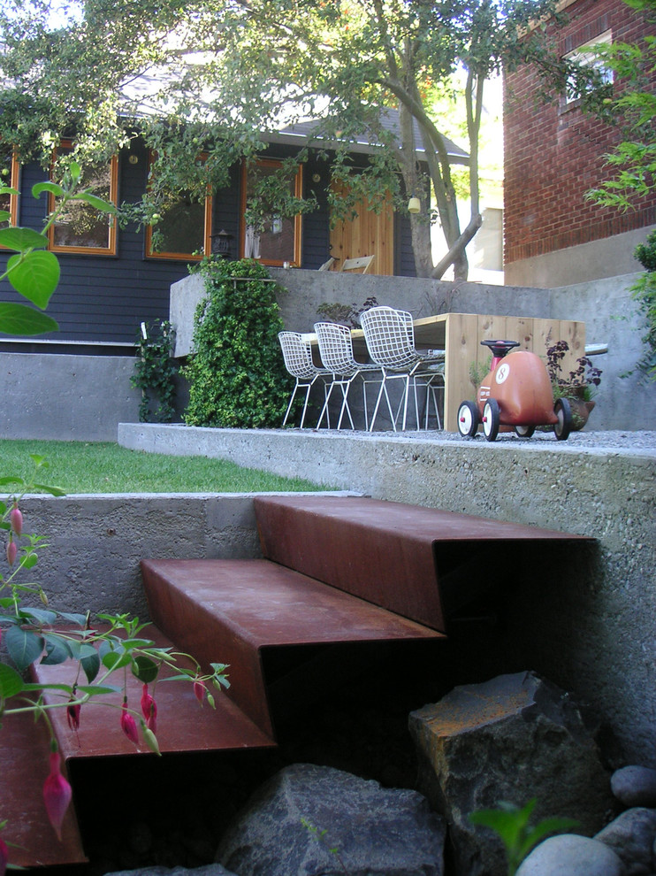 Transitional exterior home idea in Seattle