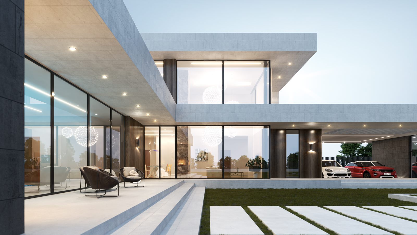 Частный жилой дом с бассейном