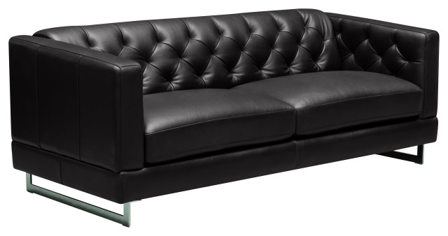 Elizabethet Leather Sofa - Contemporary - Sofas - by Abbyson Home | Houzz