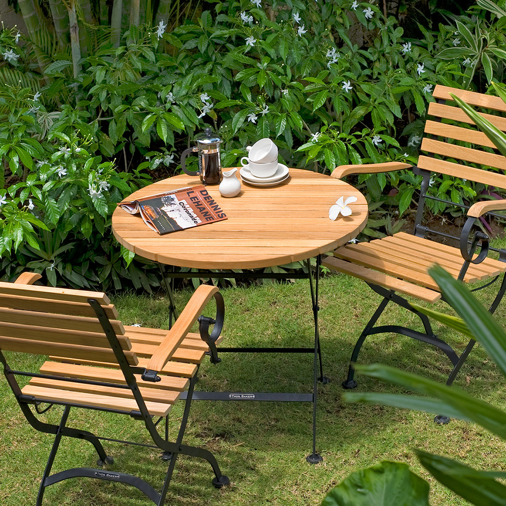 Teak Dining Chairs and Bistro Sets - Mediterranean - Patio - Seattle ...