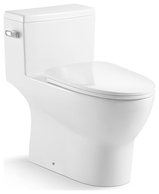 Contour II 1-piece 1.27 GPF High Efficiency Single Flush Elongated Toilet