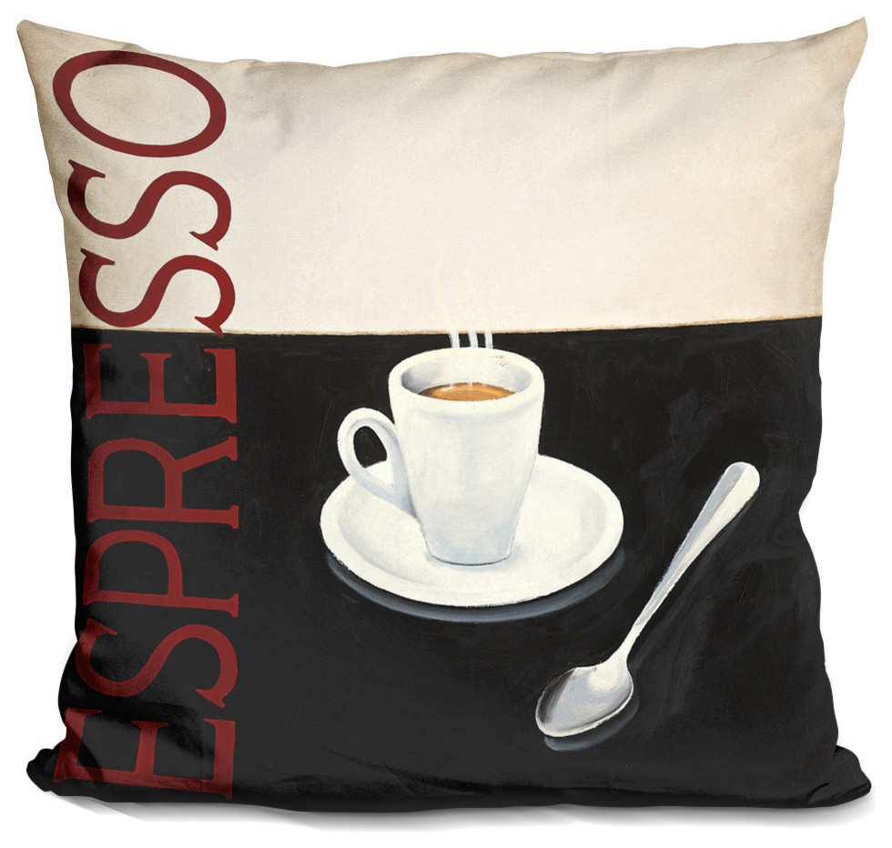 Cafe Moderne Iv Decorative Accent Throw Pillow