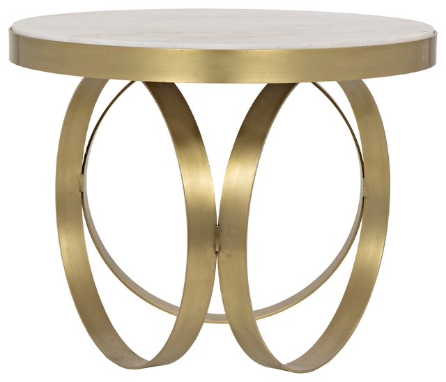 Cole Hollywood Regency Round White Stone Gold Antique Br Side End Table Cole Hollywood Regency Round White Stone Gold Antique Br Side End Table