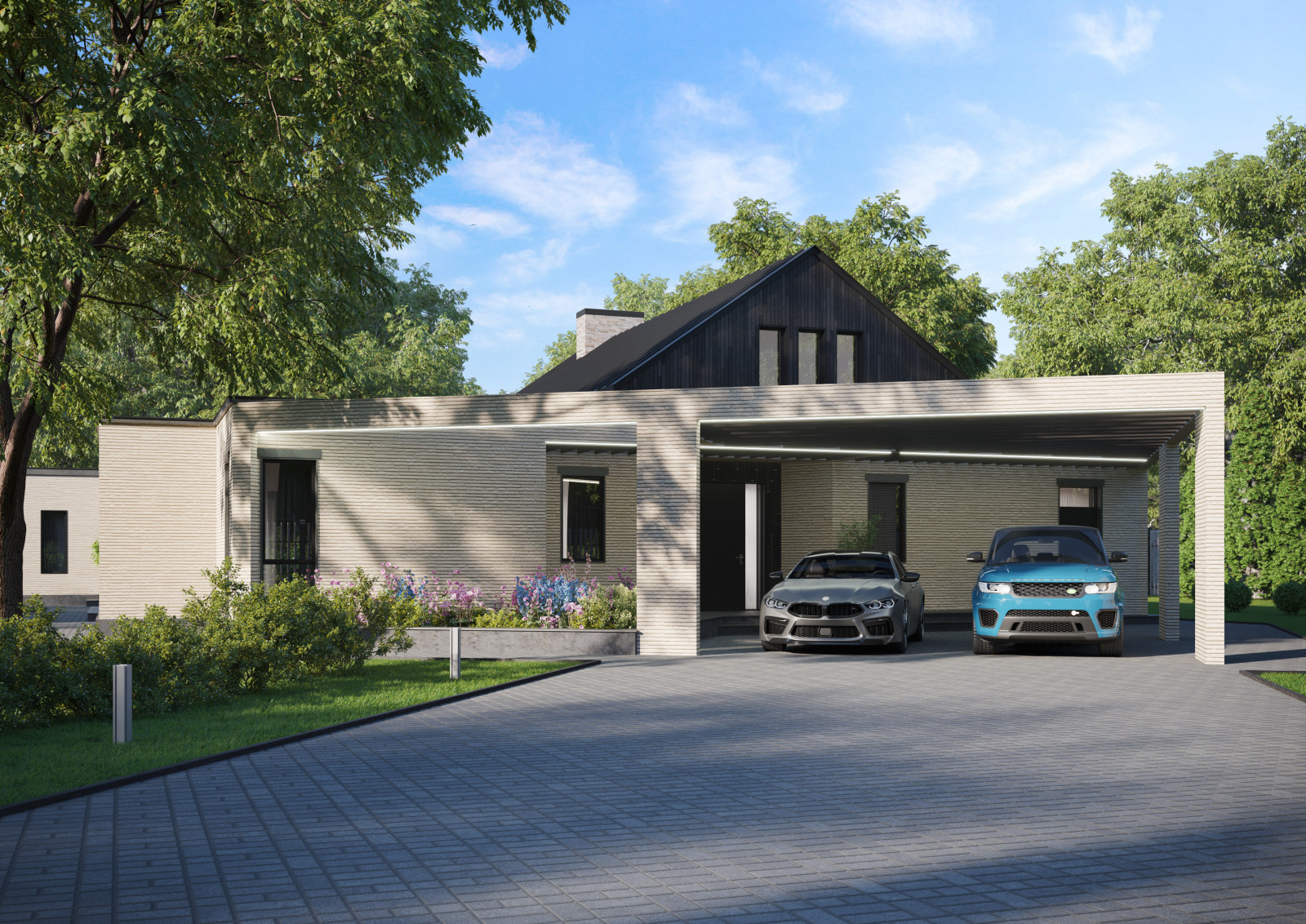 Частный дом с баней в Подмосковье