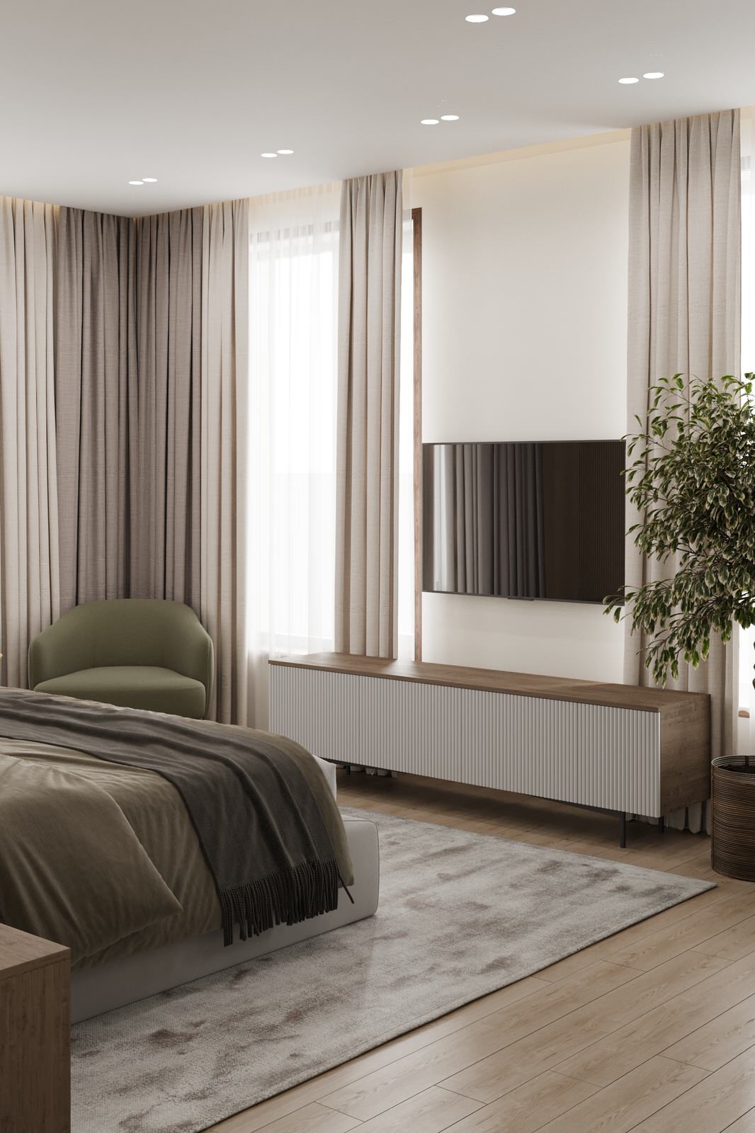 3 этаж частного жилого дома. Спальня.